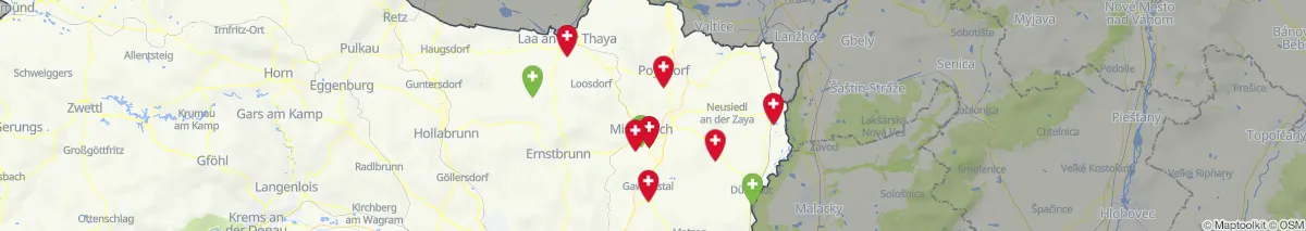 Map view for Pharmacies emergency services nearby Drasenhofen (Municipality, Niederösterreich) (20)